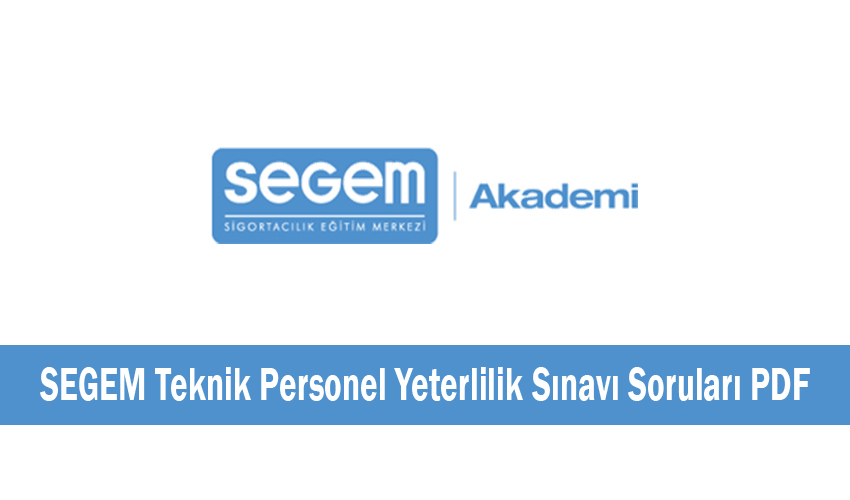 SEGEM Teknik Personel Yeterlilik Sınavı Soruları PDF İndir | Öğrenci ...