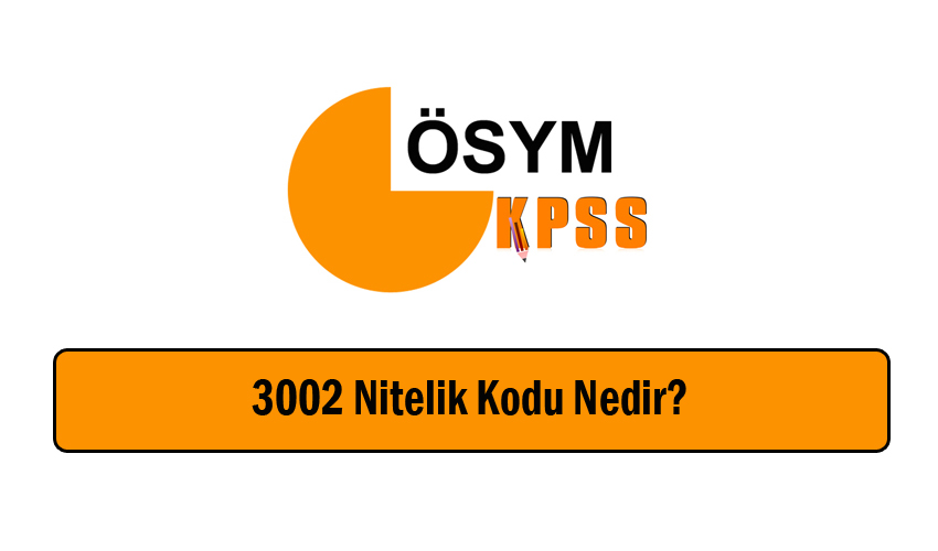 3002 Nitelik Kodu Nedir?